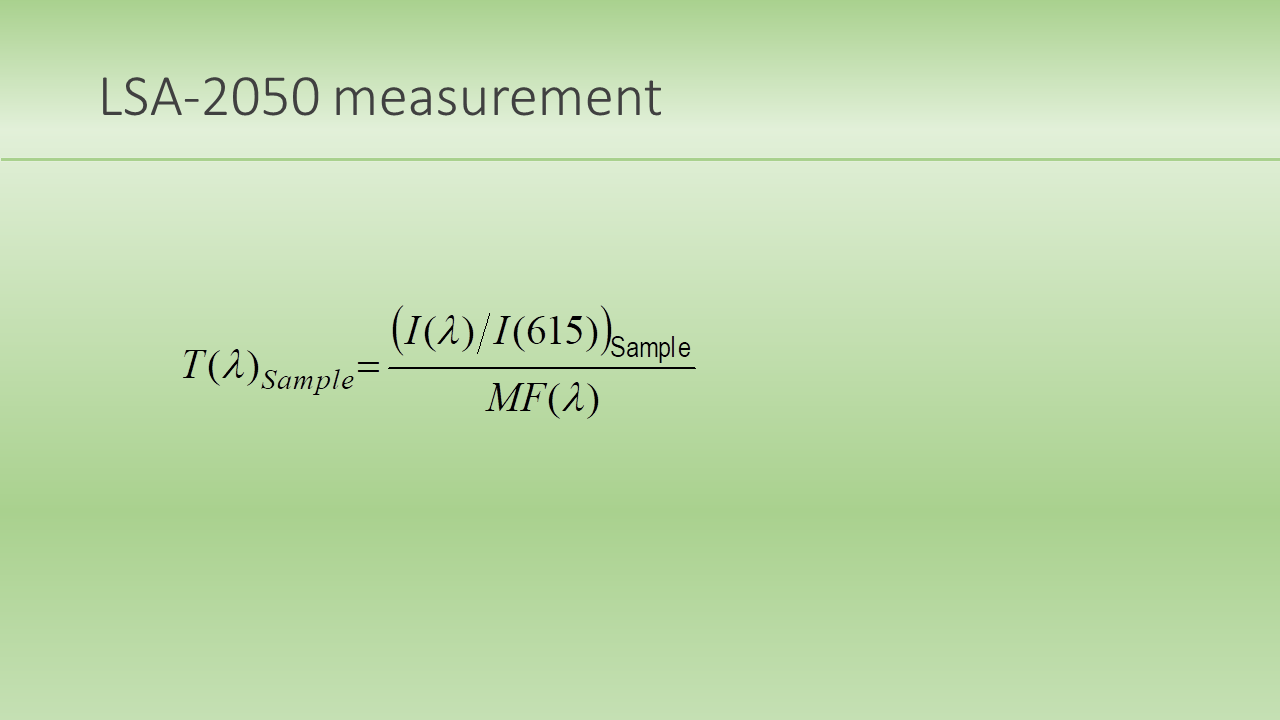 LSA-2050 measurement